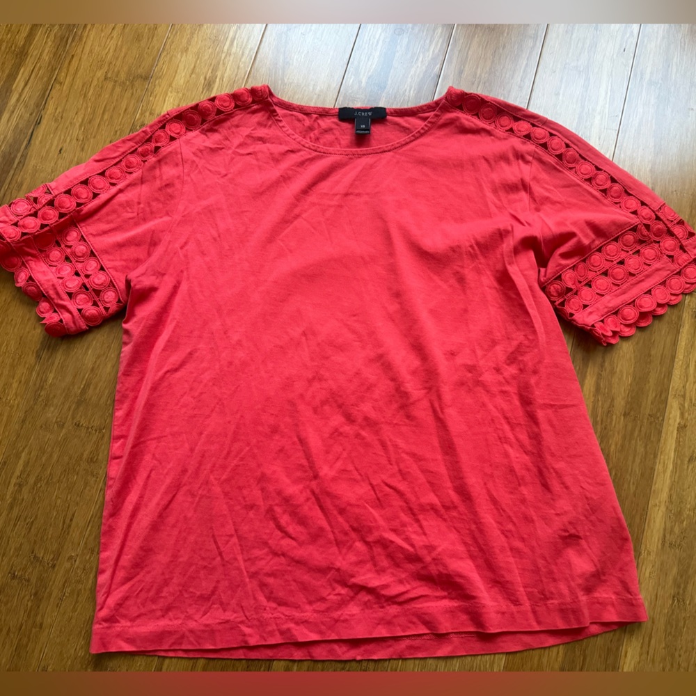 J.Crew Cotton Blouse with Embroidered detail